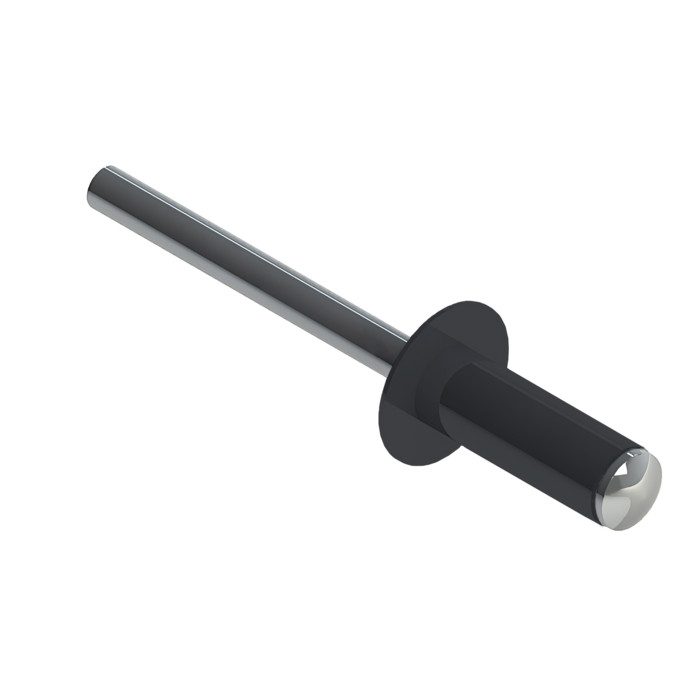 Заклёпка вытяжная Daxmer 4,0х10 RAL 7024 (750шт) алюм/сталь